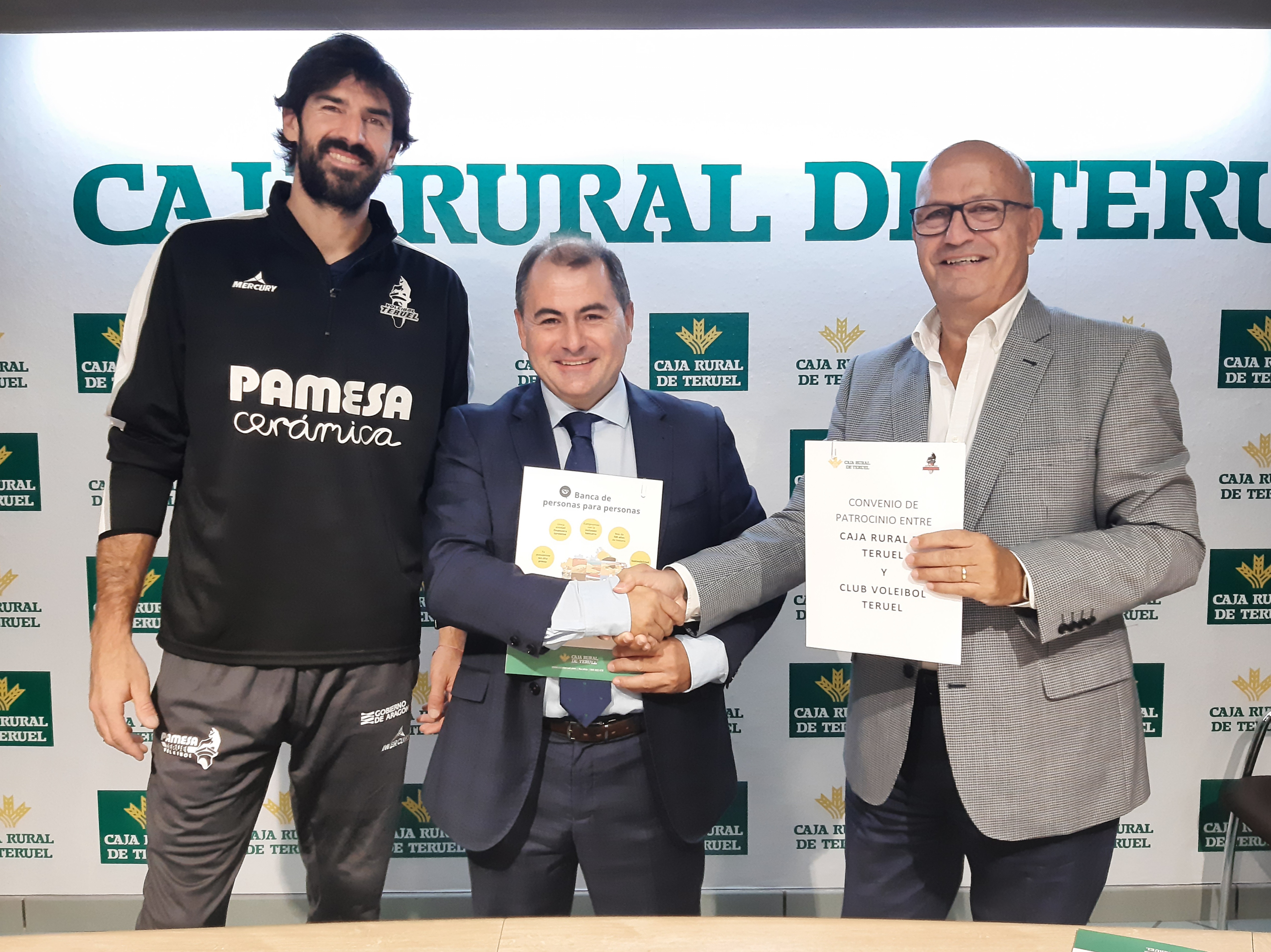 Caja Rural de Teruel renueva su patrocinio con el Club Voleibol Teruel por sexta temporada consecutiva