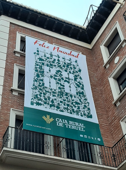 lona caja rural de teruel navidad 2021