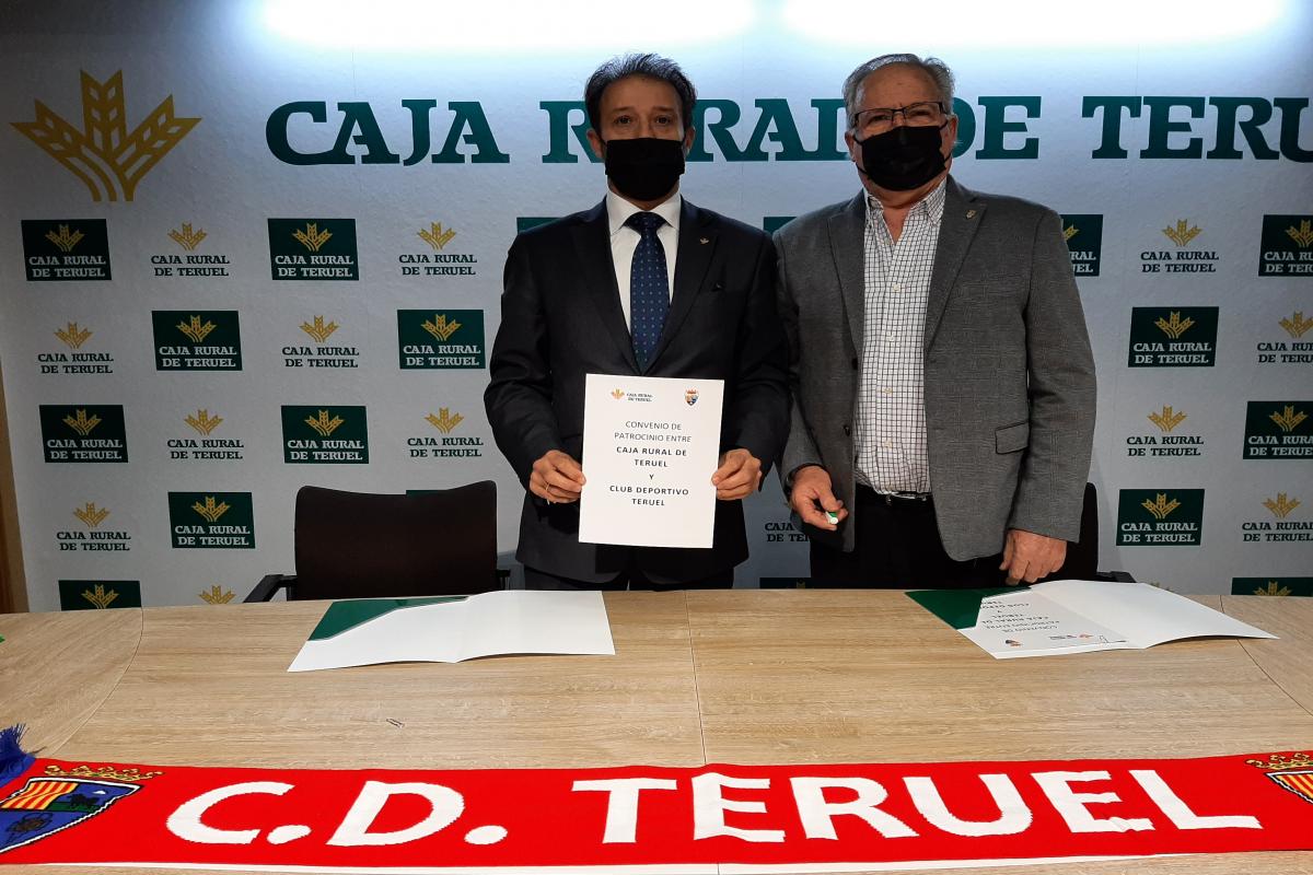 Caja Rural de Teruel renueva su patrocinio con el Club Deportivo Teruel