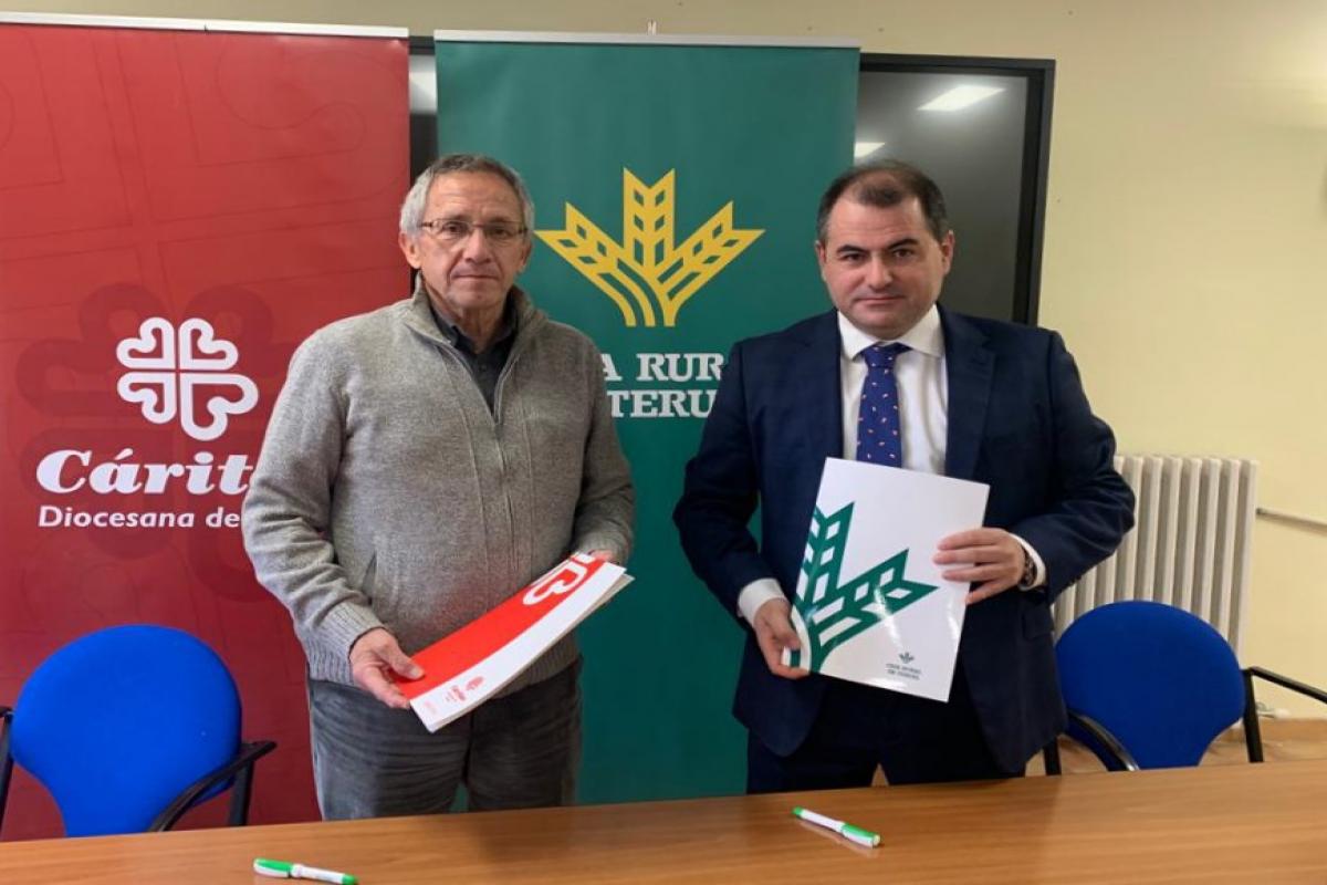Caja Rural de Teruel y Cáritas renuevan su convenio de colaboración