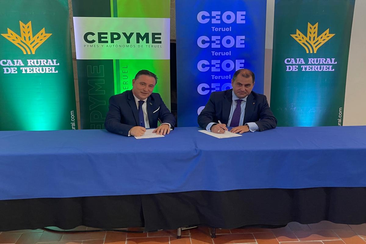 Caja Rural de Teruel y CEOE Teruel renuevan su convenio de colaboración en apoyo de las empresas de la provincia