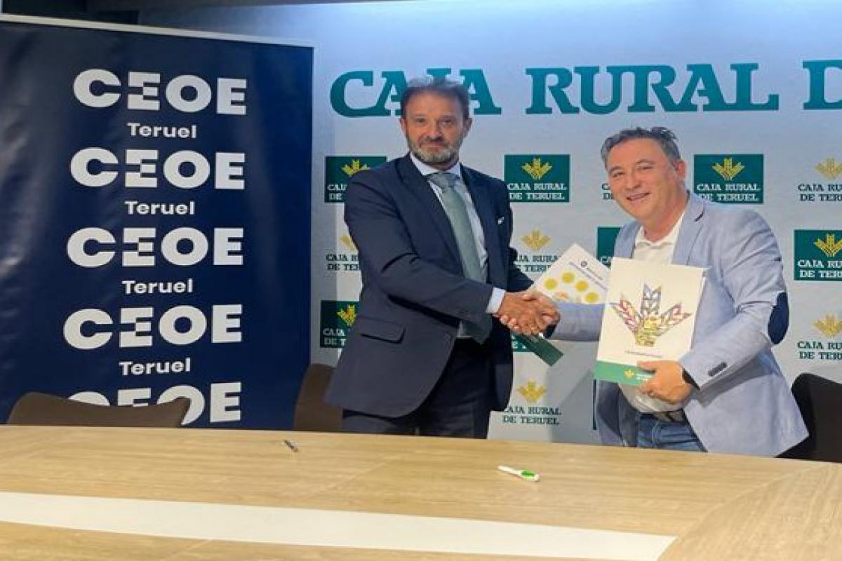 Caja Rural de Teruel y CEOE Teruel renuevan su convenio de colaboración en apoyo de las empresas de la provincia