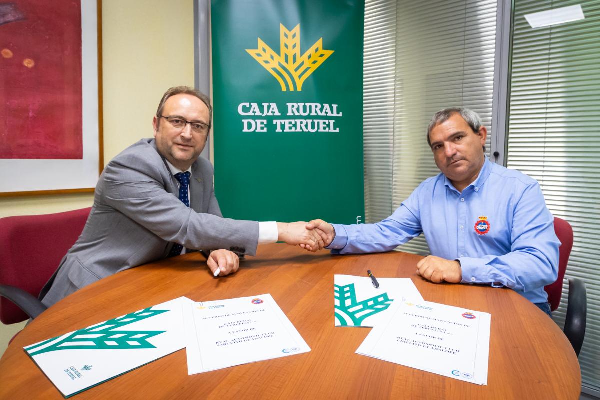 Caja Rural de Teruel y el Real Automóvil Club Circuito Guadalope renuevan su acuerdo de colaboración