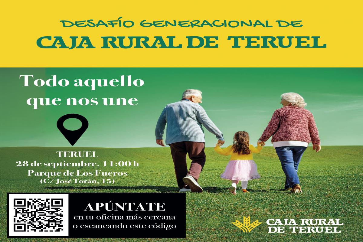 Caja Rural de Teruel presenta Desafío Generacional, una jornada con actividades dirigidas a abuelos y nietos