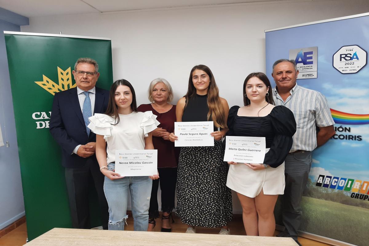 La Beca Jóvenes Universitarios Teruel presenta a los tres beneficiarios de su segunda convocatoria
