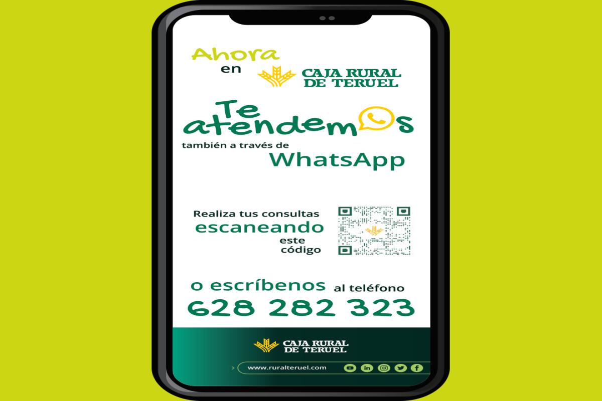 Caja Rural de Teruel pone en marcha un nuevo canal de atención al cliente a través de WhatsApp