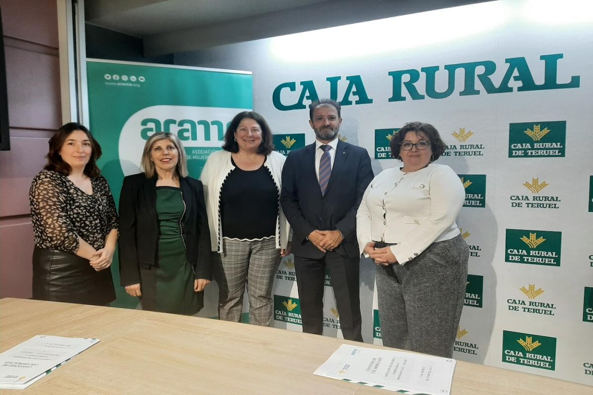 Caja Rural de Teruel renueva su convenio de colaboración con la Asociación Aragonesa de Mujeres Empresarias