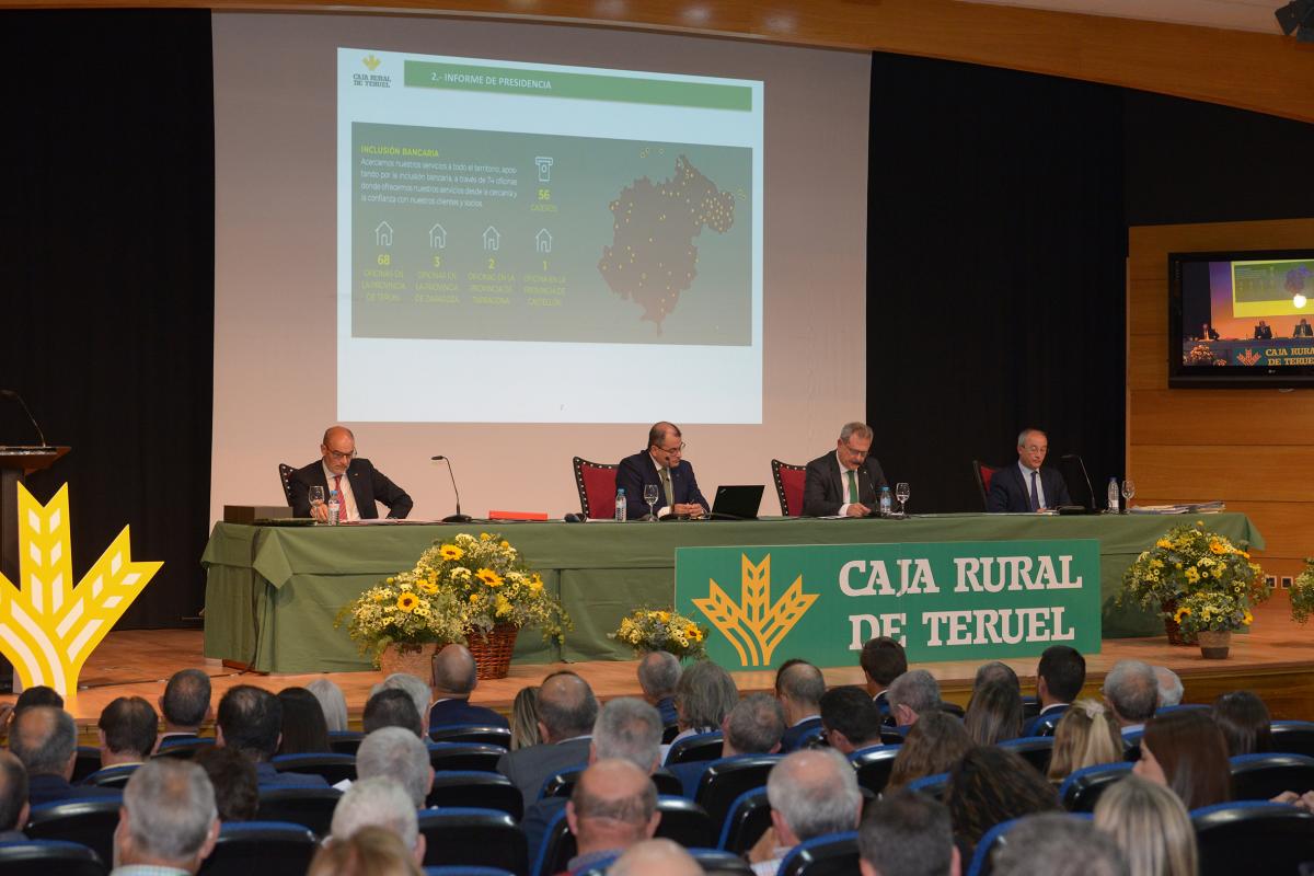 Caja Rural de Teruel celebra su Asamblea General presentado un beneficio antes de impuestos de 6,2 millones y reforzando el compromiso con sus socios y clientes