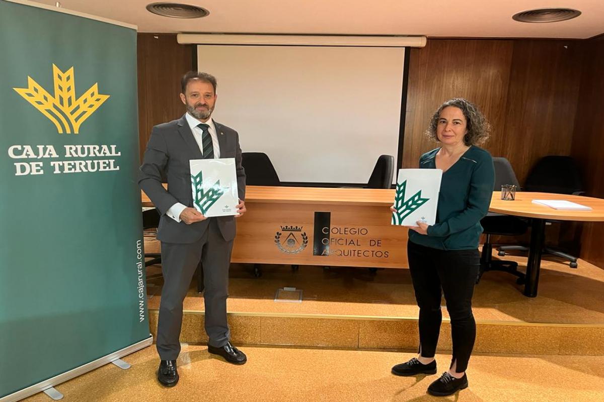Caja Rural de Teruel y el Colegio Oficial de Arquitectos renuevan su colaboración