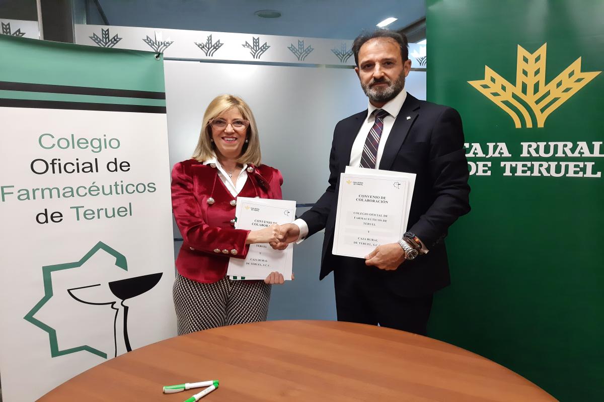 Caja Rural de Teruel y el Colegio de Farmacéuticos de Teruel renuevan su convenio de colaboración
