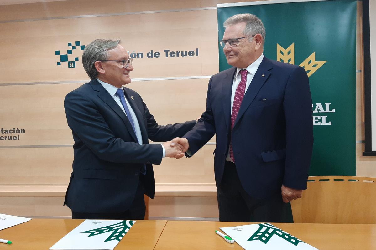 La Diputación de Teruel y Caja Rural de Teruel suscriben un nuevo convenio de apoyo a las ferias agropecuarias, agroalimentarias y medioambientales