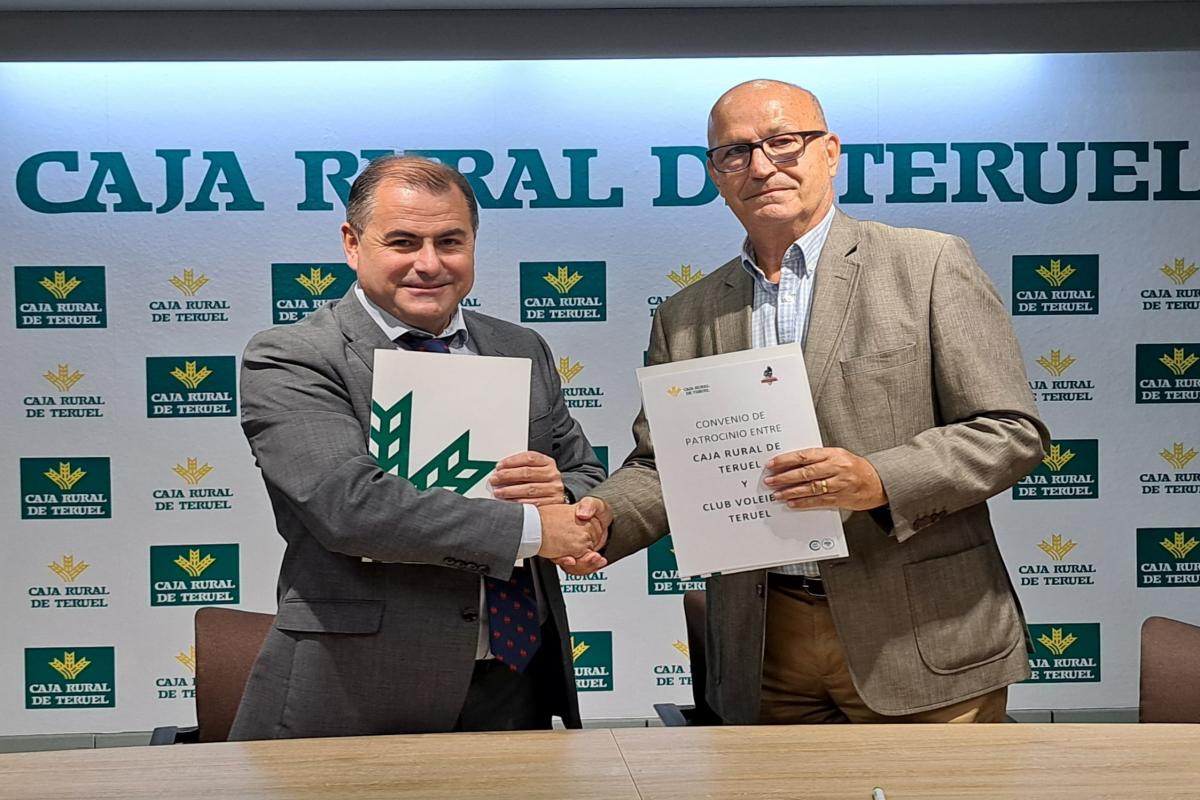 Caja Rural de Teruel renueva su patrocinio con el Club Voleibol Teruel por séptima temporada consecutiva