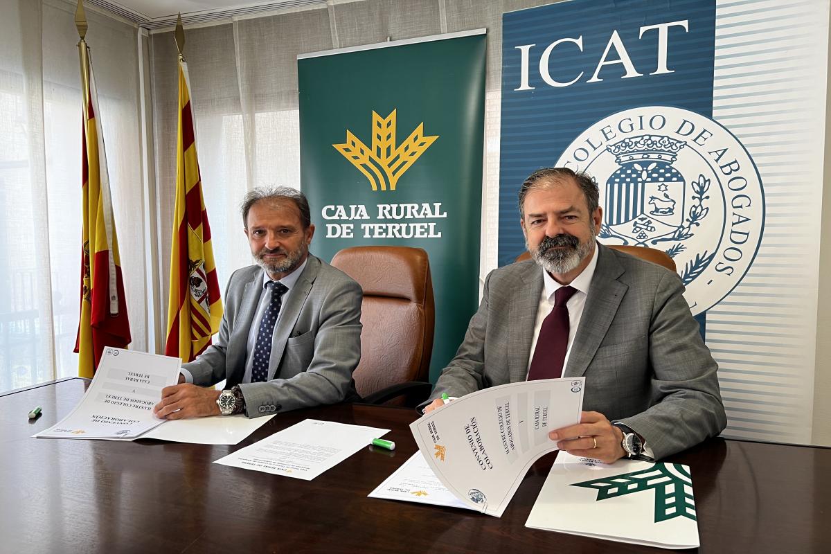 Caja Rural de Teruel y el Colegio de Abogados renuevan su convenio de colaboración