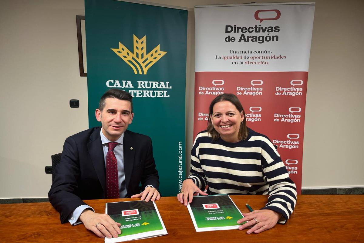 Caja Rural de Teruel renueva su colaboración con Directivas de Aragón