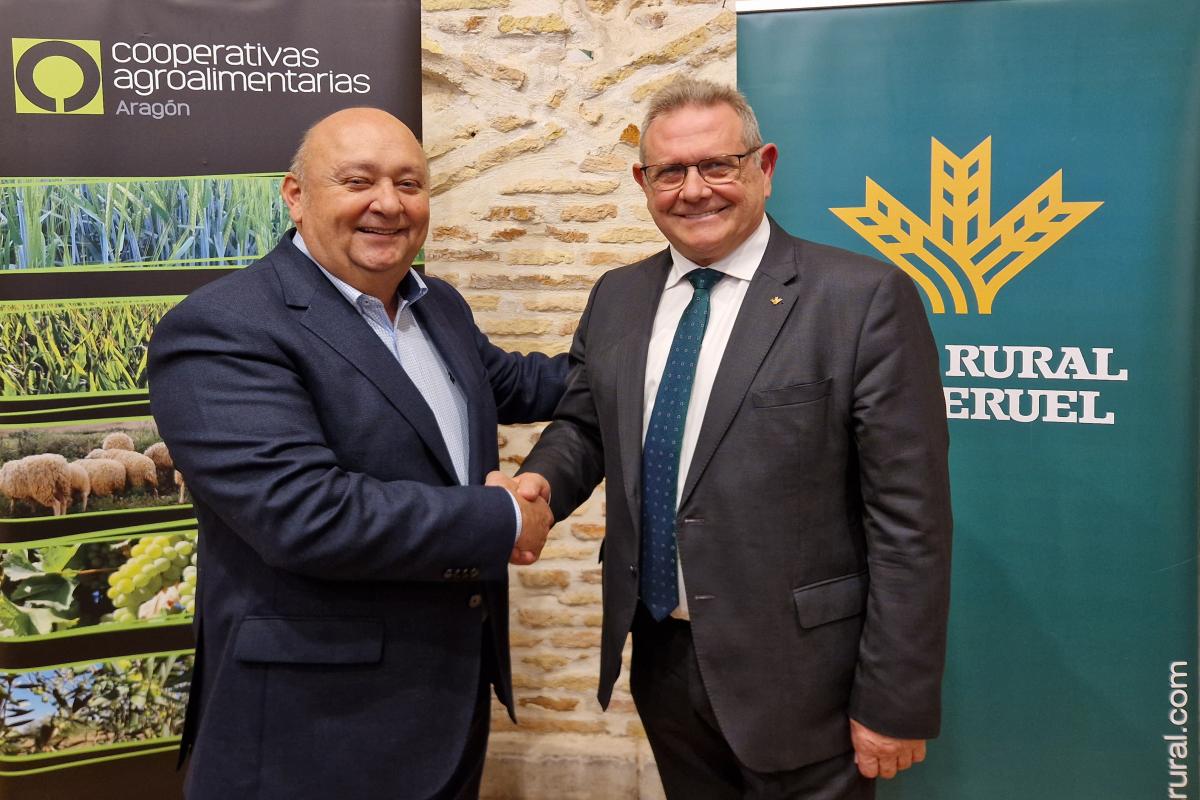 Caja Rural de Teruel renueva su convenio de colaboración con Cooperativas Agroalimentarias de Aragón