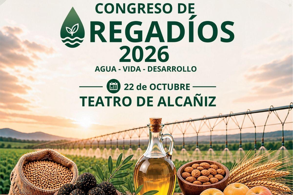 Caja Rural de Teruel impulsa un Congreso sobre Regadíos en Alcañiz bajo el título “Agua, Vida y Desarrollo”