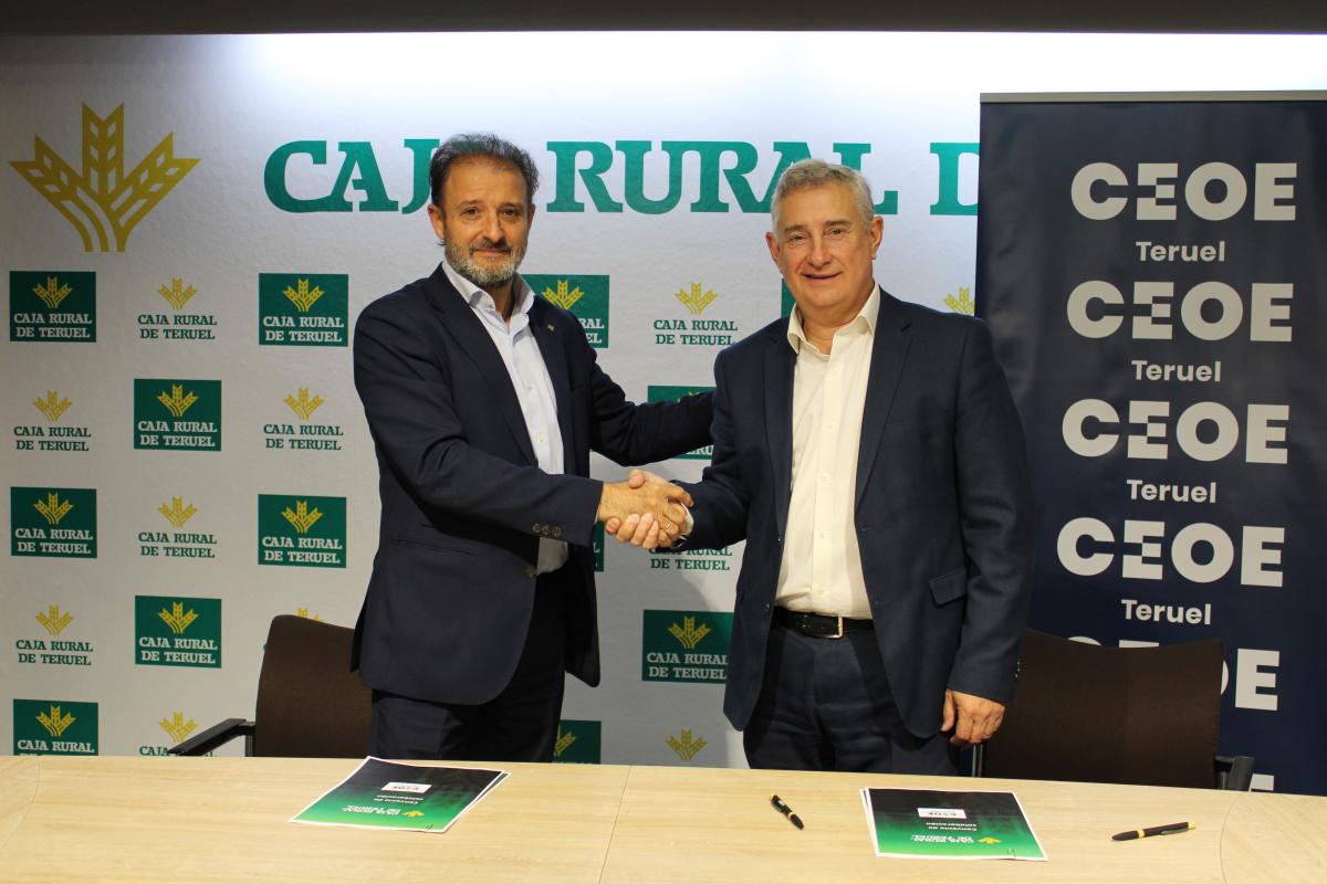 Caja Rural de Teruel y CEOE Teruel renuevan su convenio de colaboración en apoyo de las empresas de la provincia