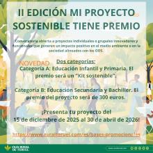Caja Rural de Teruel convoca la segunda edición del concurso “Mi Proyecto Sostenible Tiene Premio”