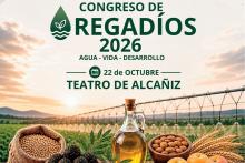 Caja Rural de Teruel impulsa un Congreso sobre Regadíos en Alcañiz bajo el título “Agua, Vida y Desarrollo”